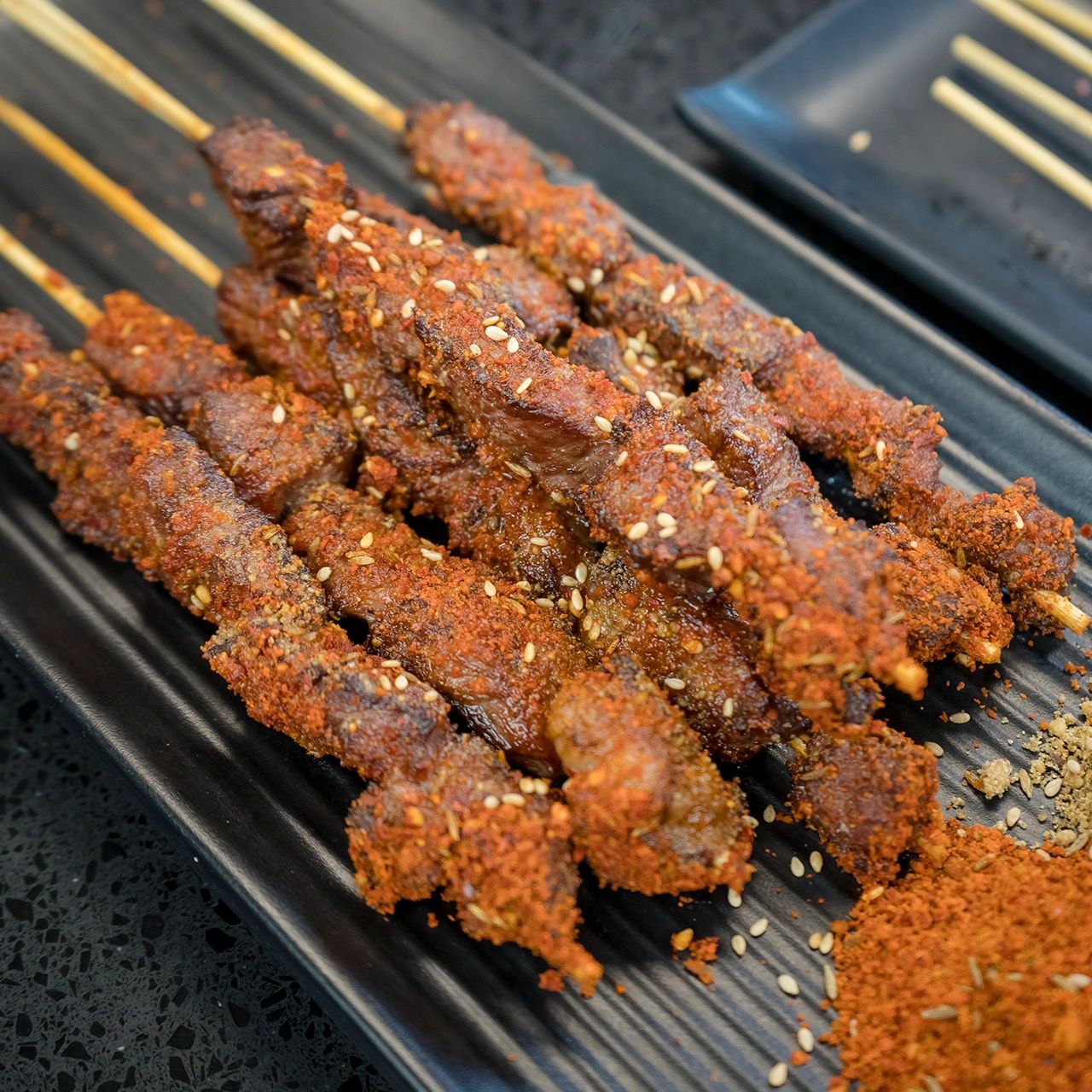 Charcoal Grilled Cumin Lamb Skewers