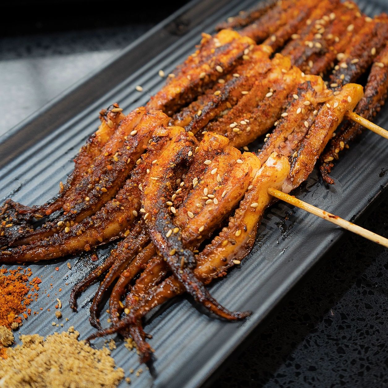 Grilled Squid Skewers